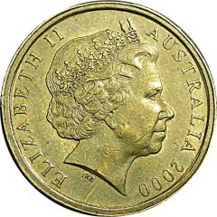 1 Dollar - Elizabeth II 4th Portrait - MOR - 10 cent obverse die mule