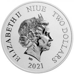 2 Dollars - Elizabeth II Mickey Mouse Christmas