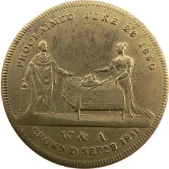 Medallion - William IV and Queen Adelaide