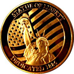 Token - New York City Brooklyn Bridge / Statue of Liberty