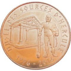 Jeton touristique - Monnaie de Paris - Musée des sources d`Hercule
