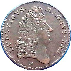 Rechenpfennig - Louis XIV - Flandre - Pugna Ad Seneffam