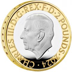 2 Pounds - Charles III Sir Winston Churchill, Silver Proof