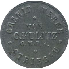 100 Pfennigs - Striegau Granit Werke von C. Kulmiz G.M.B.H