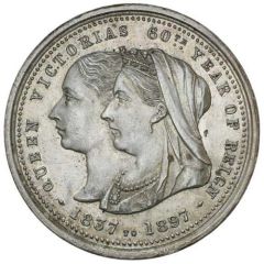 Medalet - Victoria Diamond Jubilee; Zeehan, silver