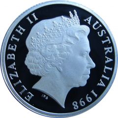 1 Dollar - Elizabeth II 4th Portrait - Howard Florey - Silver Proof