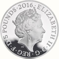 5 Pounds - Elizabeth II Queen`s 90th Birthday, Silver Proof
