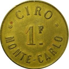1 franc - Ciro Monte-Carlo