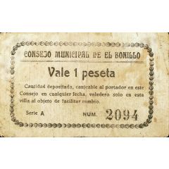 1 Peseta El Bonillo