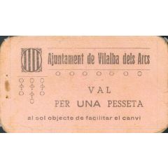 1 Peseta Vilalba del Arcs