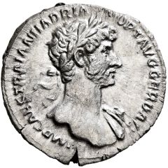Denarius - Hadrian and Trajan PARTHIC DIVI TRAIAN AVG F P M TR P COS P P