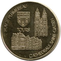 Jeton touristique - Martineau and National Tokens - Tours - Place Plumereau Cathédrale Saint-Gatien [37]