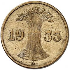 1 Reichspfennig Pattern