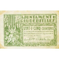 25 Céntimos Riudebitlles