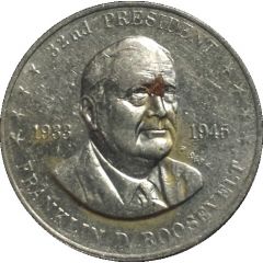 Token - Shell`s Mr. President Coin Game Franklin D. Roosevelt