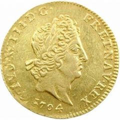 1/2 Gold Louis with insignia - Louis XIV