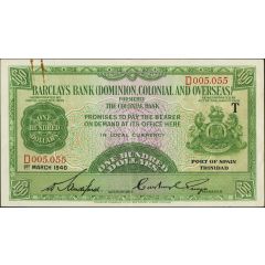 100 Dollars Barclay`s Bank