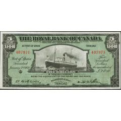 5 Dollars / 1 Pound and 10 Pence Royal Bank of Canada