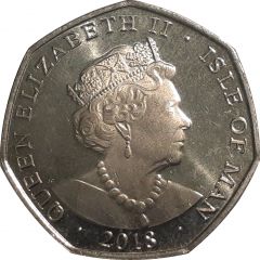50 Pence - Elizabeth II St Edwards Crown