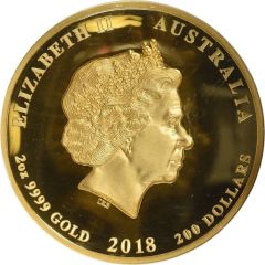 200 Dollars - Elizabeth II 4th Portrait - Dragon and Tiger