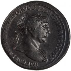 Sestertius - Trajan S P Q R OPTIMO PRINCIPI S C, Fortuna