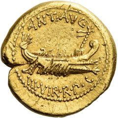 Aureus - Mark Antony ANT·AVG III·VIR·R·P·C. / LEG II
