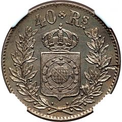 40 Réis - Pedro II Pattern - Nickel
