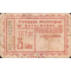 25 Céntimos Rafelbuñol