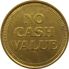 Token - No Cash Value Rays or Lines, 25 mm