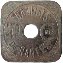 20 Centimes - Tramways de Nantes