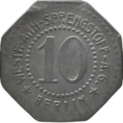10 Pfennig - Berlin Westf. Anh. Sprengstoff AG