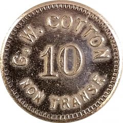 10 Cents - G. W. Cotton