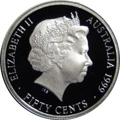 50 Cents - Elizabeth II 4th Portrait - Masterpieces in Silver - 1918 Sixpence