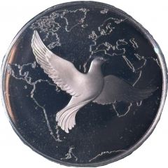 Holiday Greeting Card Medal - To All the World Peace