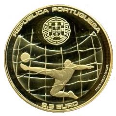 2 1/2 Euros Football World Cup Brazil, Gold