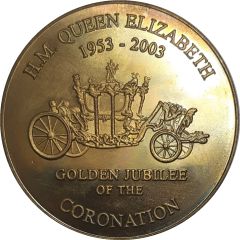 Medallion - Elizabeth II Coronation Golden Jubilee