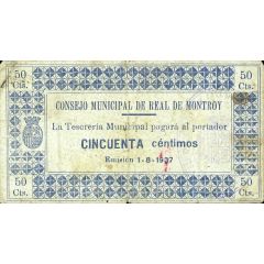 50 Céntimos Real de Montroy