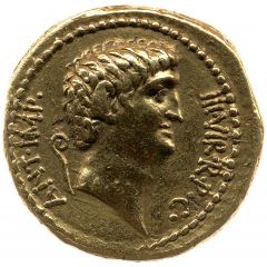 Aureus - Mark Antony ANT·IMP·III·VIR·R·P·C / CN·DOMIT·AHENOBARBVS·IMP