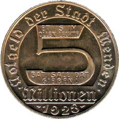 5 Millionen Mark - Menden