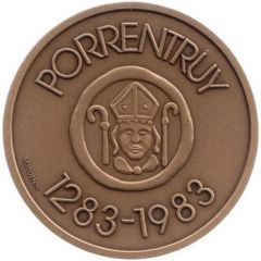 700 years of the town of Porrentruy bronze