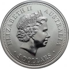 5 Dollars - Elizabeth II 4th Portrait - 150th Anniversary Eureka Stockade