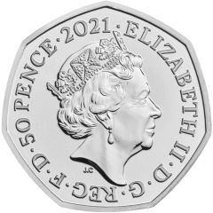 50 Pence - Elizabeth II 5th Portrait, Team GB Olympics 2020