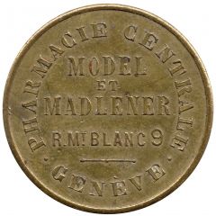 10 centimes - Pharmacie Centrale Model et Madlener Geneva