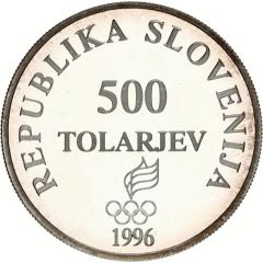 500 Tolarjev Olympics centennial