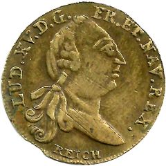 Rechenpfennig - Louis XV Optimo Principi