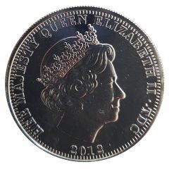 1 Crown - Elizabeth II 4th portrait, On Land