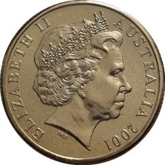 1 Dollar - Elizabeth II 4th Portrait - Federation - Australia