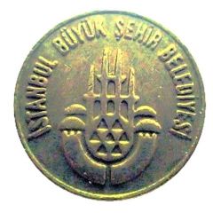 Istanbul public transportation Sea Bus token