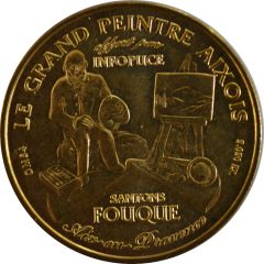 Tourist token - Monnaie de Paris - Marseille - Infopuce - Santons Fouque - Le grand peintre Aixois