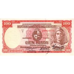 100 Pesos Law of Jan 2nd., 1939 - Issued by BCU
